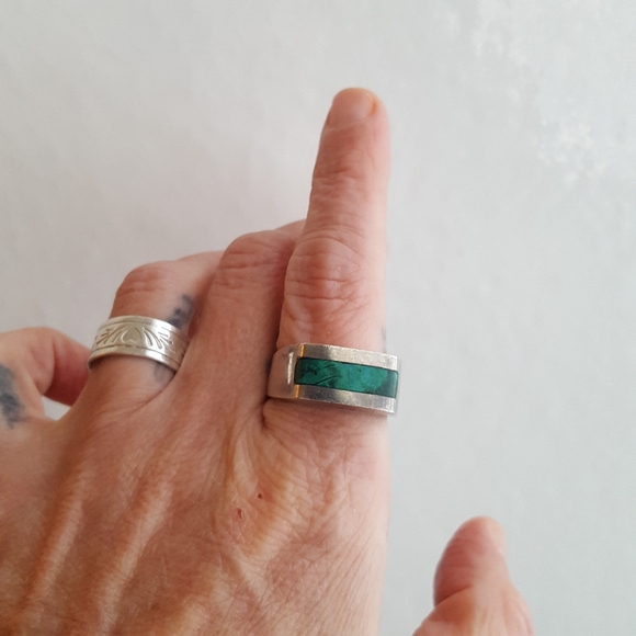 🌙Vintage Israel Eilat Stone 925 Ring - Picture 9 of 13